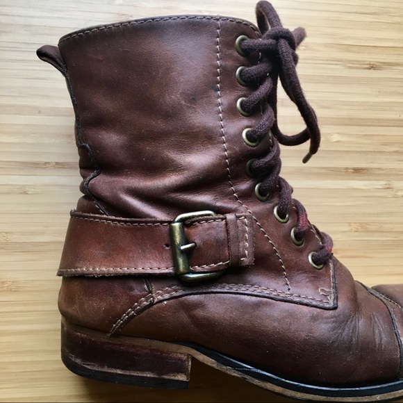 Duo VERSA Lace-up Leather Ankle Boots - Tan (5) - Picture 12 of 16